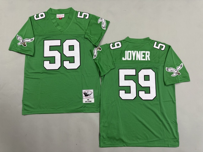 Men 2025 Philadelphia Eagles #59 Joyner green Throwback Limited NFL Jersey style 002->philadelphia eagles->NFL Jersey